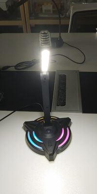 USB دسکتاپ جلسه کامل کاراکه اسپورتی میکروفون 2 تنظیم لامپ میز