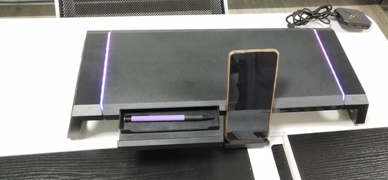 پایه مانیتور فلزی SECC با هاب USB3.0 / شارژ بی سیم